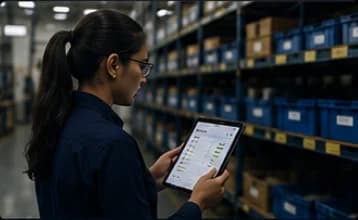 Inventory and material visibility on the manufacturing operations dashboard