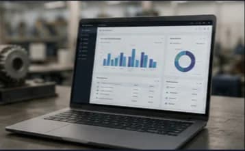 Reporting and production visibility dashboards monitored by a plant manager